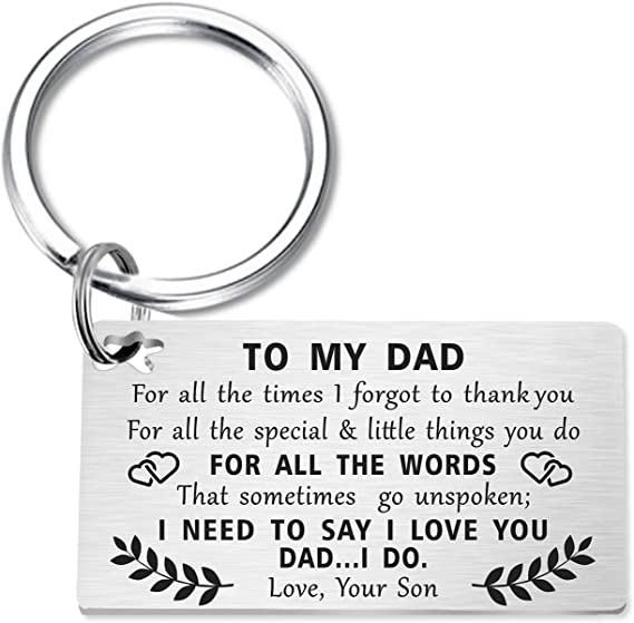 Fathers Day Gifts, Keychain for Dad