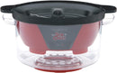 West Bend Stir Crazy Popcorn Machine Electric Hot Oil Popper Includes Large Lid for Serving Bowl and Convenient Nesting Storage, 6-Quart, Red