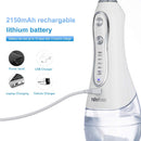 H2ofloss Water Flosser Portable Dental Oral Irrigator with 5 Modes, 6 Replaceable Jet Tips