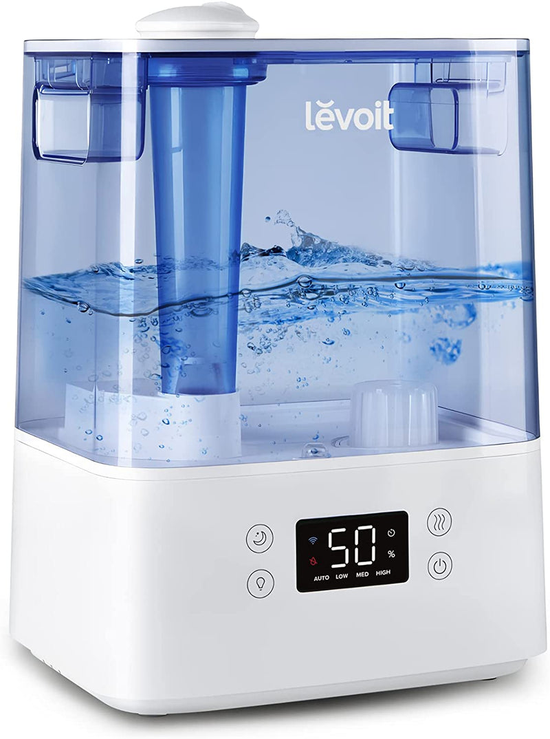 LEVOIT Humidifier for Bedroom for Plants,6L Essential Oil Tray, Smart Control, Work with Alexa, Auto Mode, Night Light