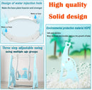 4-in-1 Slide and Swing Set with Climber and Basketball Hoop,Play Climber Slides Playset