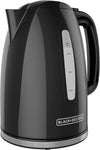 Black+Decker 1.7L Rapid Boil Electric Kettle with Removable Filter and Swivel Base, Cordless Tea Kettle