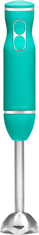 Chefman Immersion Stick Hand Blender with Stainless Steel Blades, Powerful Electric Ice Crushing 2-Speed Control Handheld Food Mixer