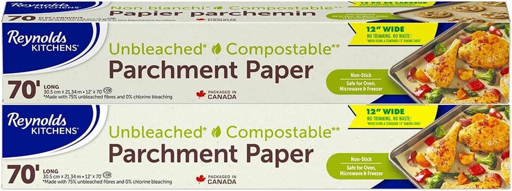 Unbleached Compostable Parchment Paper, Reynolds Canada Brands