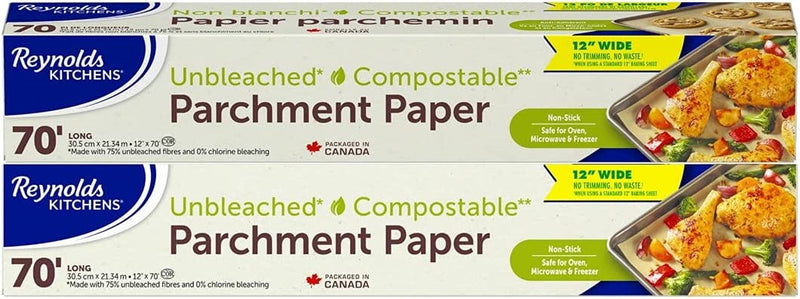 Papier parchemin compostable non blanchi