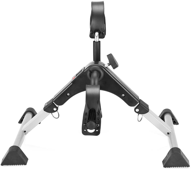 Pedal Exerciser Leg and Arm Cycling Bike Low Resistance for Light  Exercise (Black/Gray)