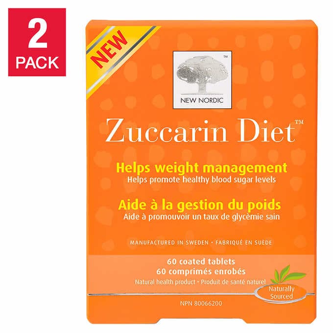 New Nordic Zuccarin Diet Tablets, 60-count, 2-pack