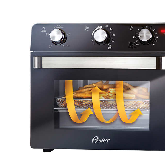 Oster Countertop Oven with Air Fryer, Black