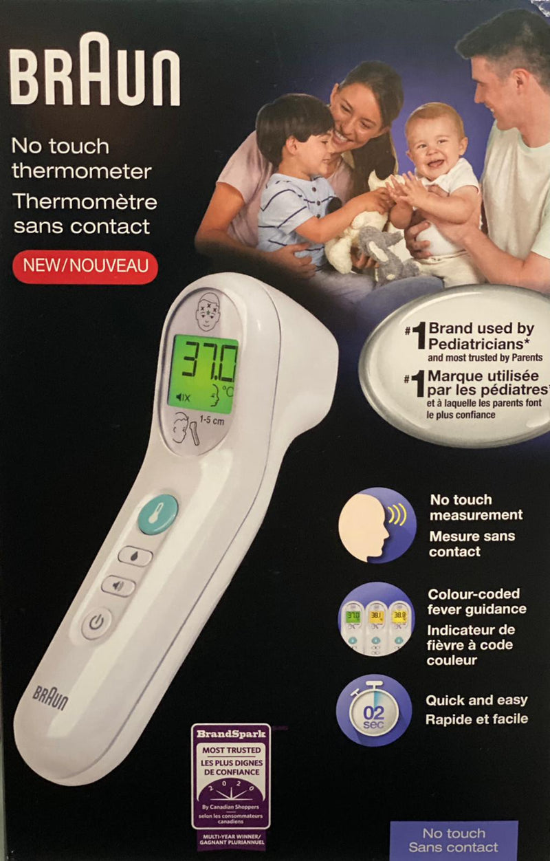 Braun ThermoScan No Touch Forehead Thermometer - BNT100CN (New Model)