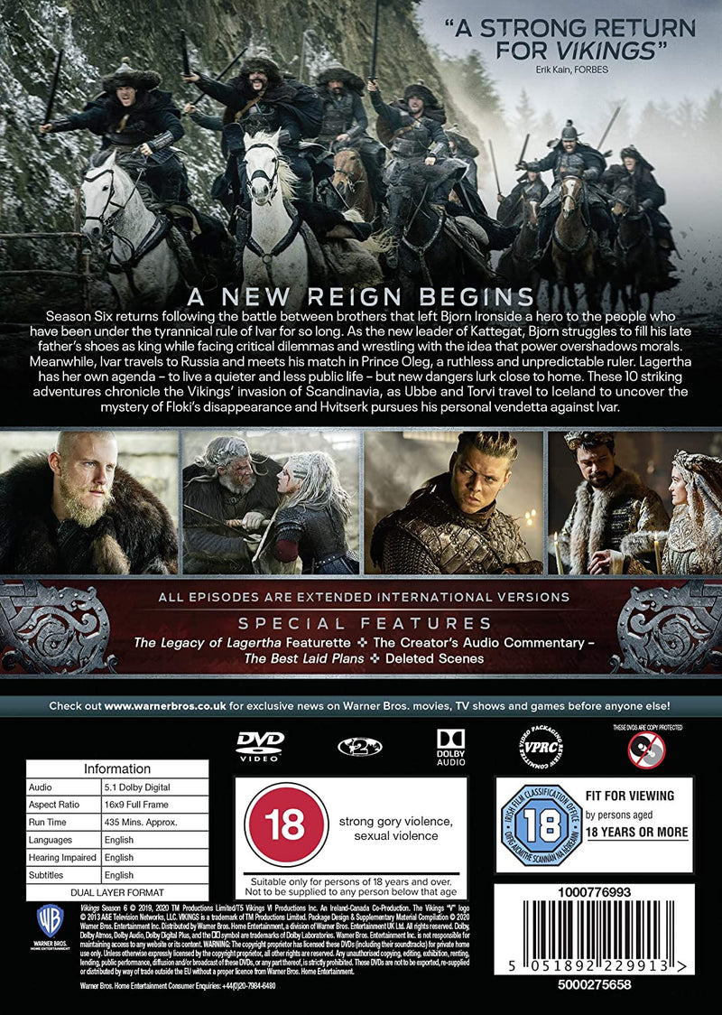 Vikings: Season 6 Volume 1 [DVD]