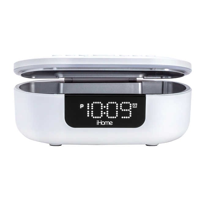 iHome iUVBT1 UV-C Sanitizer Bluetooth Speaker Alarm Clock