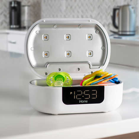 iHome iUVBT1 UV-C Sanitizer Bluetooth Speaker Alarm Clock
