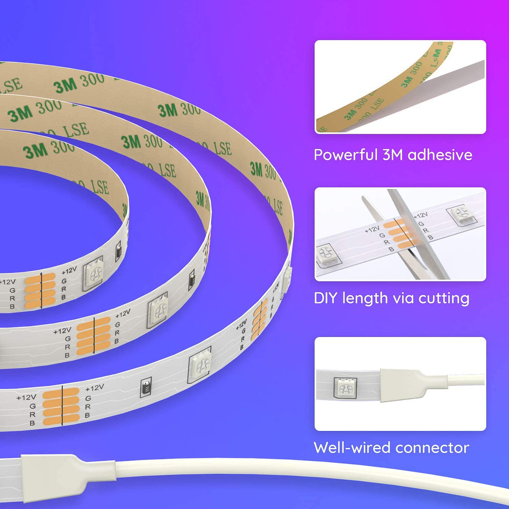 Govee LED Strip Lights 16.4feet with Remote and Controller