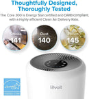 LEVOIT Air Purifiers for Home Allergies Pet in Bedroom, H13 True HEPA Filter Air Purifier Removes 99.97% Smoke Dust Pollen Odor,Core 300