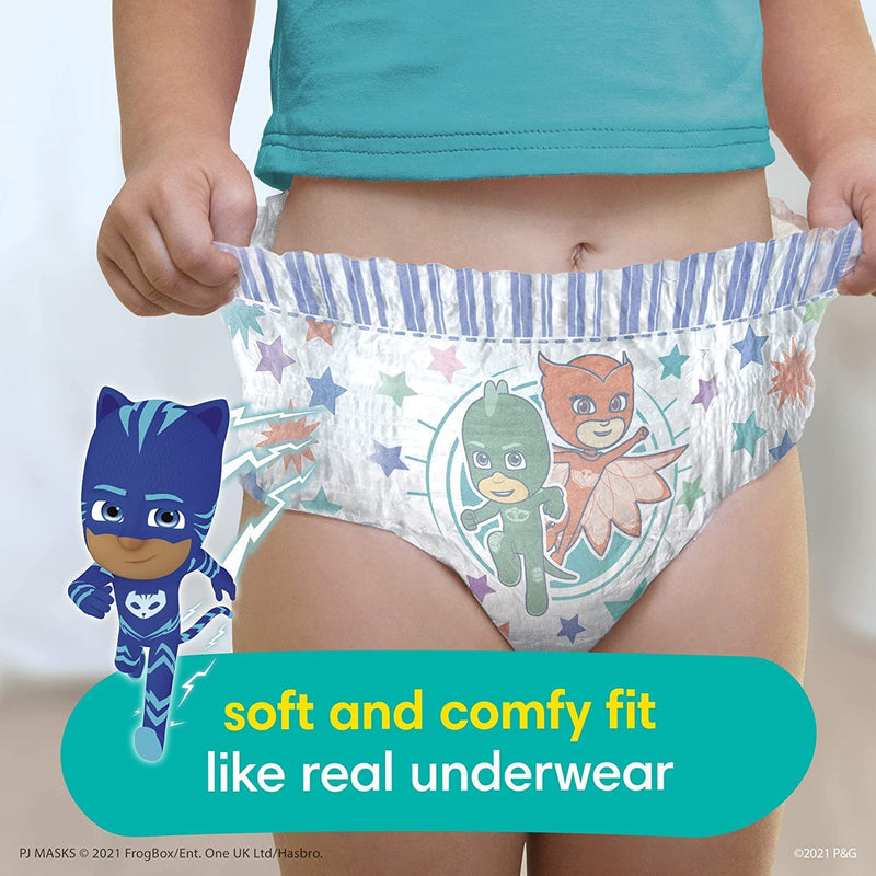 Pampers Potty Training Underwear for Toddlers, Easy Ups Diapers, Pull Up Training Pants for Boys and Girls, Size 4 (2T-3T), 74 Count, Super Pack