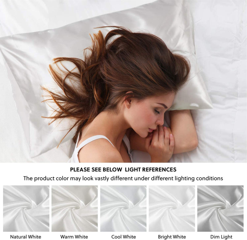 Bedsure White Pillow Case Queen Size 2 Pack