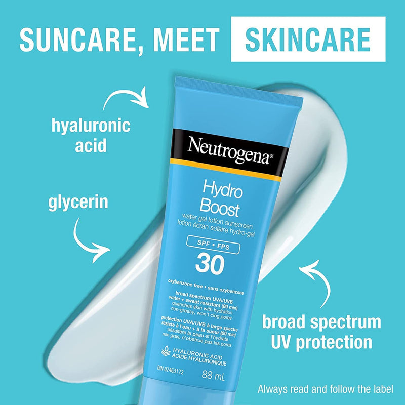 Neutrogena Hydro Boost Water Gel Face & Body Sunscreen SPF 30, 88M