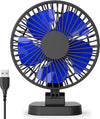 KOONIE 4 Inch Small Desk Fan, Powerful Airflow, 3 Speeds, USB Powered Table Fan, 40° Head Adjustment, Ultra Quiet, Personal Fan for Office,Table, Study, Bedroom