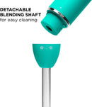 Chefman Immersion Stick Hand Blender with Stainless Steel Blades, Powerful Electric Ice Crushing 2-Speed Control Handheld Food Mixer