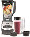 Ninja BL660C Professional Countertop Blender with 1100-Watt Base, 72 Oz Total Crushing Pitcher and (2) 16 Oz Cups for Frozen Drinks and Smoothies, Silver/Gray, 1100W, (Canadian Version)