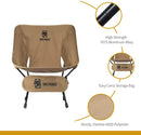 OneTigris Camping Backpacking Chair, 330 lbs Capacity  (Brown)