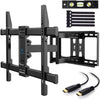 PERLESMITH TV Wall Mount Full Motion Swivel Dual Articulating Arm for Most 37-70 Inch