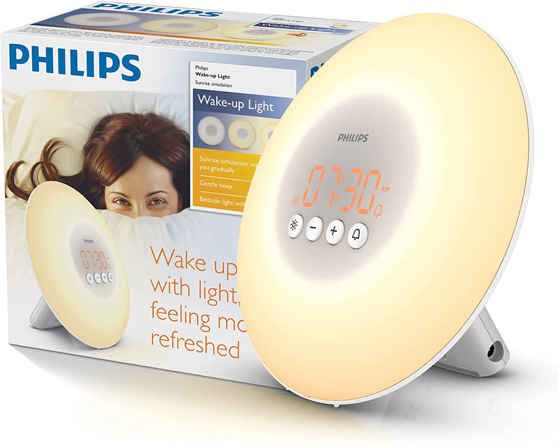 Philips HF3500/60 SmartSleep Wake-Up Light Therapy Alarm Clock with Sunrise Simulation