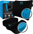Everlasting Comfort Memory Foam Seat Cushion and Lumbar Support Pillow Combo