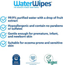 WaterWipes Sensitive Baby Wipes, 4 Packs of 60 Count (240 Count)