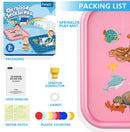 Peradix Sprinkler Pad Splash Play Mat 68 Inches Outdoor Games Party Water Toys Inflatable Pool Kids Sprinkler for Toddlers Boys Girls Kids Extra Large Sprinkle Toys for Kids and Adults in Hot Summer