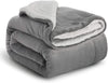 Bedsure Sherpa Twin Blanket for Couch Bed Sofa Grey