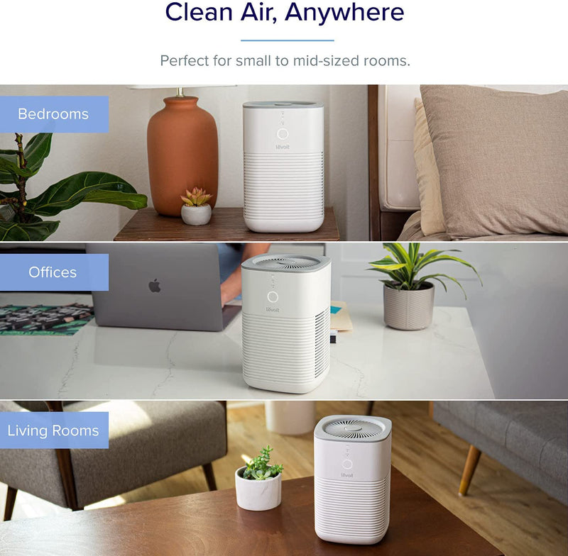 LEVOIT Air Purifiers for Home Bedroom, HEPA Fresheners Filter Small Room Cleaner with Fragrance