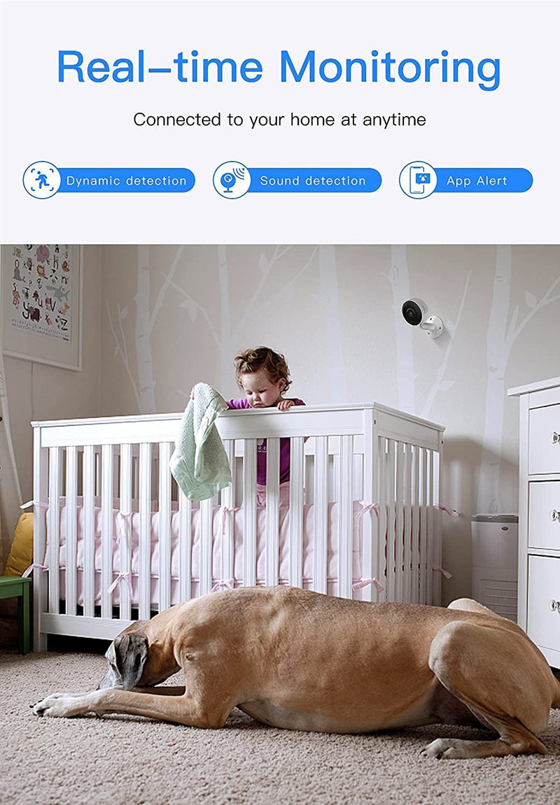 Baby Monitor with Camera and Audio (4PC ), IN1 Security Camera
