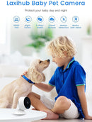 Baby Monitor with Camera and Audio( 2PC ), Laxihub M1 Security Camera