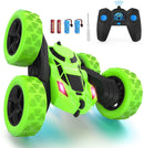 Hamdol Remote Control Car Double Sided 360°Rotating 4WD RC Cars with Headlights 2.4GHz Electric Race Stunt Toy Car Rechargeable Toy Cars for Boys Girls Birthday