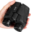 Occer 12x25 Compact Binoculars with Clear Low Light Vision, Large Eyepiece High Power Waterproof Binocular Easy Focus for Outdoor Hunting, Bird Watching, Travel, Hiking, Small Binocular for Adults Kid