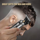 Professional Mens Hair Clippers Zero Gapped Cordless Hair Trimmer