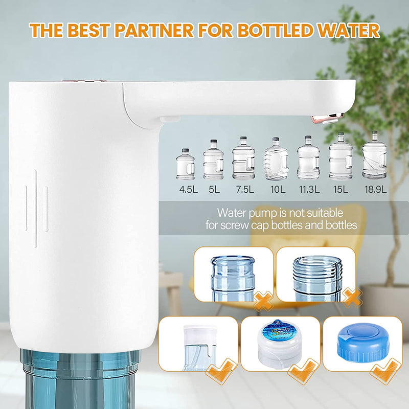 YOMYM Water Dispenser Upgraded, Removable Electric Drinking Water Bott