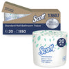 Kimberly-Clark Scott 13607 2-Ply Standard Roll Bathroom Tissue, White (20 Rolls of 550)