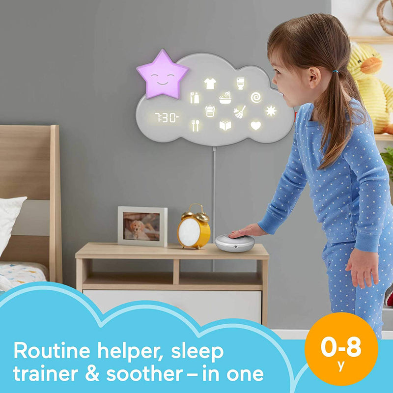 Fisher-Price Lumalou Better Bedtime Routine System Helper, Sleep Trainer and Nursery Noise Machine for Baby To Child, White