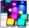 Govee Outdoor LED Flood Lights, RGBIC Color Changing Smart Stage Lights 2 Pack