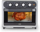 Dash Chef Series 7 in 1 Convection Toaster Oven Cooker, Rotisserie + Electric Air Fryer with Non-stick Fry Basket
