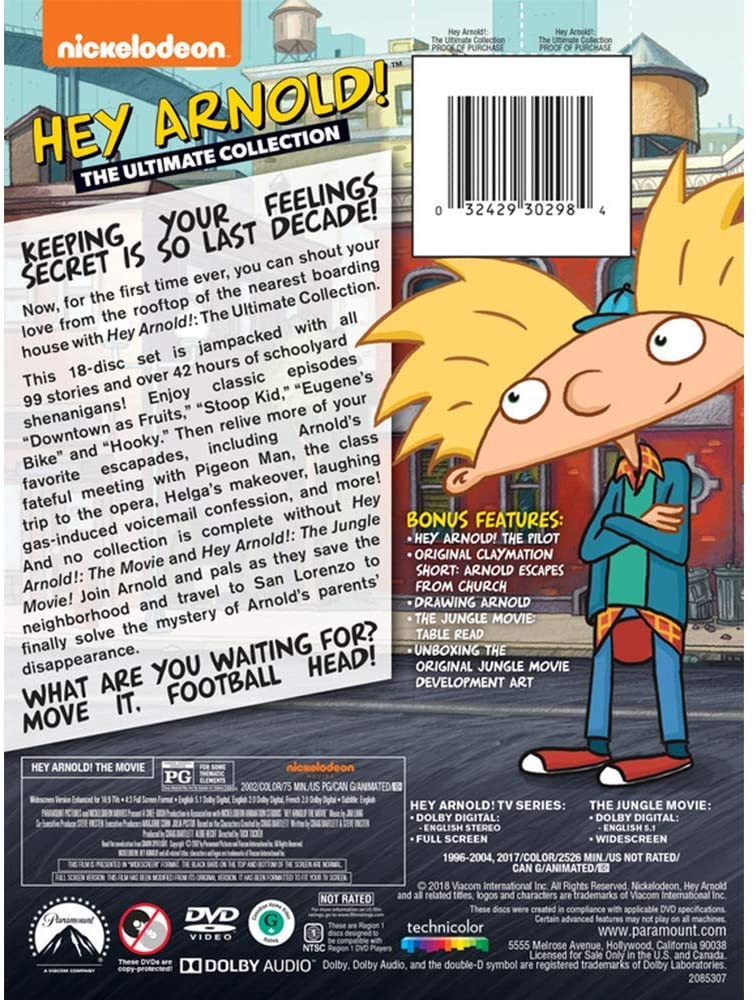 Hey Arnold - Ultimate Collection DVD (English only)