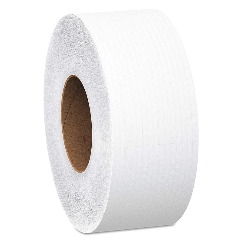 Scott 1000 Jumbo Roll JR. Commercial Toilet Paper (07805), 2-PLY, White, 12 Rolls / Case, 1000' / Roll