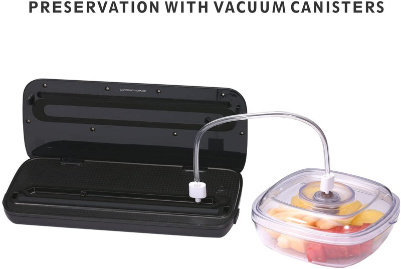 GERYON Vacuum Sealer Machine with Stainless Steel Cover for food savers