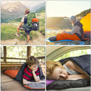 CANWAY Sleeping Bag with Compression Sack, Lightweight and Waterproof for Warm & Cold