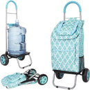 Trolley Dolly, Moroccan Tile Shopping Grocery Foldable Cart