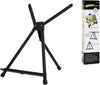 CONDA Aluminum Art Table Easel Tri-Pod Display with Rubber Feet,Black,20" x 24"(Double Arms)