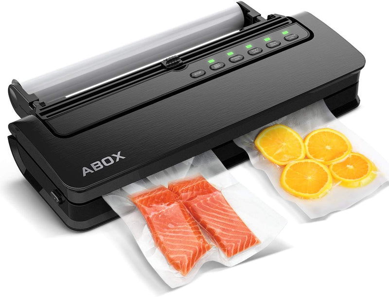 Vacuum Sealer Machine| ABOX 5 in 1 Food Vacuum Sealer| Built-in Cutter| Starter Kit Roll and Holder on clearance