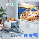 WiMiUS New Mini WiFi Projector 6000lux with Smartphone Screen Mirroring 1080P Supported 200'